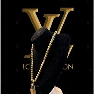 Louis Vuitton Melinda Maria Gold Beaded Necklace